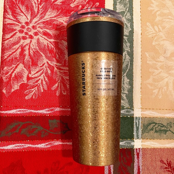 Starbucks ✨LIMITED EDITION✨ Black Glitter Gold Stainless Steel Tumbler - Picture 3 of 9